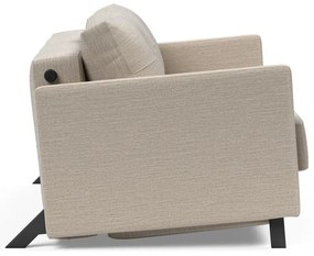 Бежов разтегателен диван с подлакътници , 140 см Cubed - Innovation