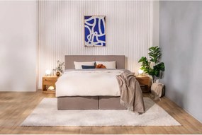 Боксспринг легло в кафяво-сив цвят 160x200 cm Olia Bold – Bonami Selection
