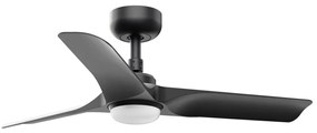FARO 33825WT-1TW- LED Димируем таванен вентилатор HEY S LED/10W/230V черен Ø 90 см WT + д.у.