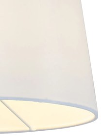 Интелигентна стенна лампа бронз с бял абажур с Wi-Fi A60 - Ladas Deluxe