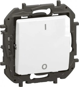 Legrand Двуполюсен ключ 16A цвят Бял Niloe New NP2113WH