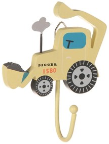 Жълта стенна кука Digger – Sass & Belle