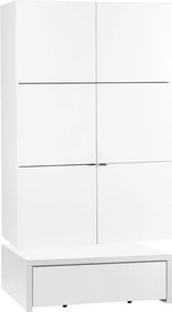 Гардероб Young 2-врата with drawer-107 x 53 x 194 cm.-White