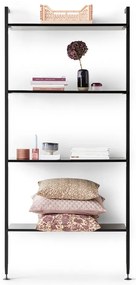 Черна етажерка за книги 94x210 cm Edge by Hammel - Hammel Furniture