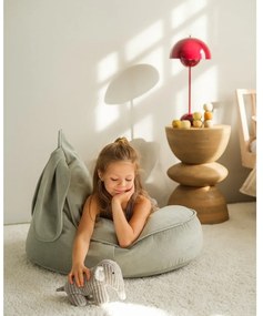 Кадифен детски пуф в цвят мента Bunny – Wigiwama