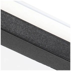 Таванна лампа черна 30 см с LED 3-степенна димируема IP44 - Steve