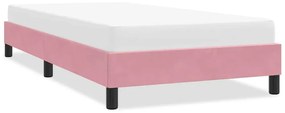 4101348 vidaXL Рамка за легло без матрак Pink 100x210 cm Кадифе