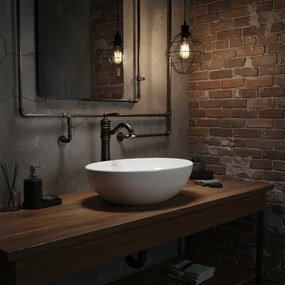 Смесител за мивка Rea Vintage Old Black High