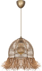 Таванна лампа Varena TopMebel E27 от хартия в натурален цвят Ø30x70cm