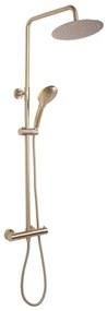 REA-P6602 - Душ комплект с термостатен смесител VINCENT, четкано златно покритие