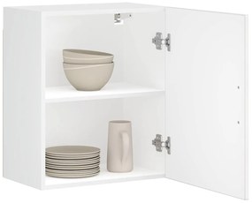 854041 vidaXL Кухненски стенен шкаф Porto, бял гланц, инженерно дърво