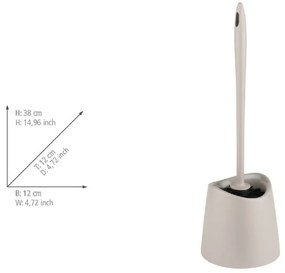 Кафяво-сива пластмасова четка за тоалетна Portes – Allstar