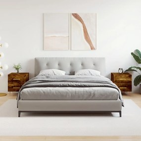 Sonata H Нощни шкафчета 2 бр опушен дъб 40x35x47,5 см инженерно дърво