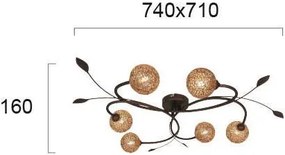 Полилей Viokef Sissy осветително тяло с шест светлини