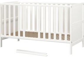 Бяло детско креватче 70x140 cm от масивна дървесина Alkmaar – Germania