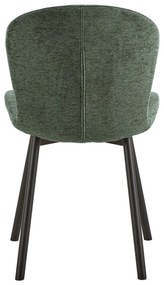 Тъмнозелен трапезен стол Esra – Actona