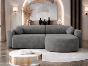 Ъглов диван Nicelo-Тъмно сиво