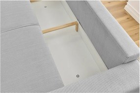 Светлосив диван от велур 245 cm Nihad - Bobochic Paris