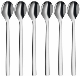 Сиви дълги лъжици в комплект 6 бр. от неръждаема стомана Nuova – WMF