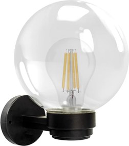 Brilagi - Външно стенно осветително тяло HARBOR 1xE27/40W/230V IP33 черно/прозрачно