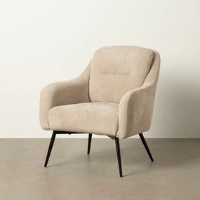 Бежово шенилово кресло Classic – Ixia