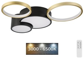 Регулируемо LED таванно осветление ALIZEE 30W 3000-6500K черно/злато