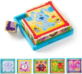 Melissa &amp; Doug -  Дървен пъзел с кубчета