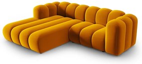 Жълт ъглов диван (ляв ъгъл) Lupine – Micadoni Home