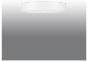 Бяла лампа за таван със стъклен абажур ø 80 cm Herra - Nice Lamps
