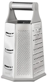 Ренде за зеленчуци Kinghoff KH 1991, 4-странно, 6 повърхности, Неръждаема стомана, Сребрист