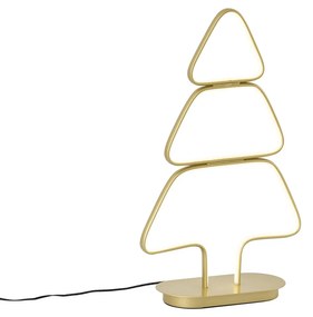 Коледна настолна лампа Златна коледна елха Вкл. LED - Arbre