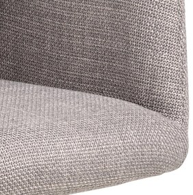 Сиви тапицирани трапезни столове в комплект 2 бр. Laura – Actona