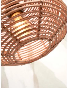 Висяща лампа с абажур от ратан в естествен цвят ø 25 cm Tanami - Good&amp;Mojo