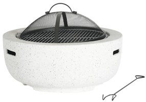 Камина, кръгла скара на дървени въглища с капак 60 x 60 x 42 cm