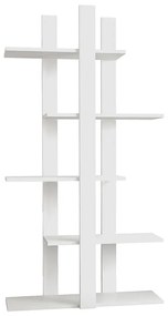 Бял шкаф за книги 75x150 cm Dembi - Gauge Concept