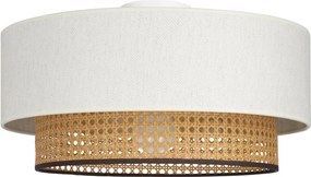 Плафон NATIA 1xE27/60W/230V Ø 45 см бял/кафяв