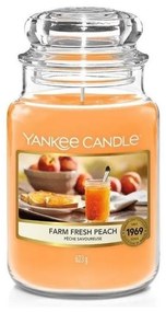 Yankee Candle - Ароматна свещ FARM FRESH PEACH голяма 623 гр 110-150 часа