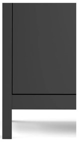 Черен нисък скрин 82x80 cm Madrid – Tvilum