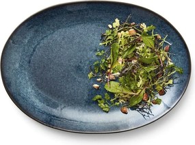 Черна/синя глинена чиния Gastro Dark Blue/Black – Bitz