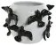 Ваза Home ESPRIT Бял Черен Каменинов Модерен 29 X 29 X 21,5 cm