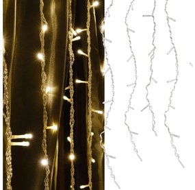 LED Коледна завеса ESTELLA 47xLED/8 функции 3,5 м топло бял