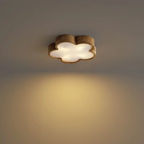 Детска таванна лампа дърво с бяло - Lucille