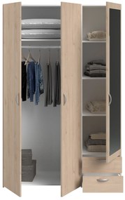 Гардероб Dorm 3-врати с огледало-Fusiko