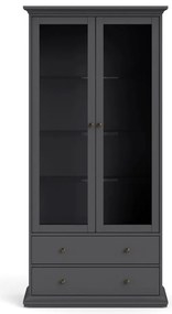 Сива витрина 96x201 cm Paris – Tvilum