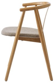 Трапезен стол в бежов и естествен цвят Relate – Unique Furniture