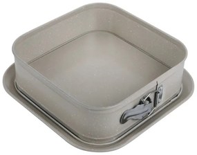 Форма за печене с падащо дъно Kinghoff KH 1977, 27.5 см, Мраморно покритие, Бежов