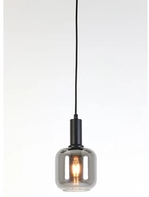 Сива лампа за таван със стъклен абажур ø 21 cm Lekar - Light &amp; Living