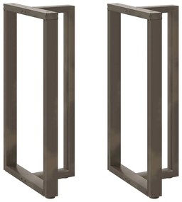 Sonata H Крака за бар маса T-образна 2 бр. естествена 60x35x(110-111) см