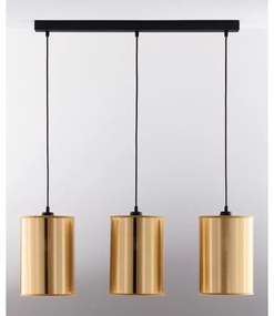 Jupiter 2092 - Полилей на кабел CORTINA 3xE27/15W/230V златист/черен