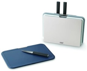 Комплект от 3 дъски за рязане и ножове с поставка Nest Plus - Joseph Joseph